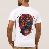 Mexicaanse schedel T-shirt (Achterkant)