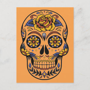 Mexicaanse schedeldag van de doden briefkaart