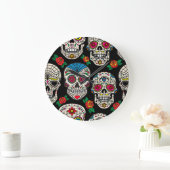 Mexicaanse schedels & Rozen: ontwerp Grote Klok (Huis)