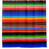 Mexicaanse Serape Design Douchegordijn (Voorkant)