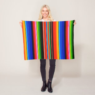 Mexicaanse Serape Stijl Dekbed Fleece Deken