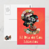 Mexicaanse skeleton Motherly Love Briefkaart (Voorkant / Achterkant)