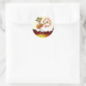 Mexicaanse Skeleton Plays Guitar Ronde Sticker (Tas)