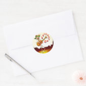 Mexicaanse Skeleton Plays Guitar Ronde Sticker (Envelop)