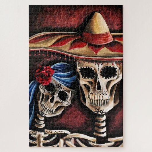Mexicaanse Skulls Legpuzzel (Verticaal)