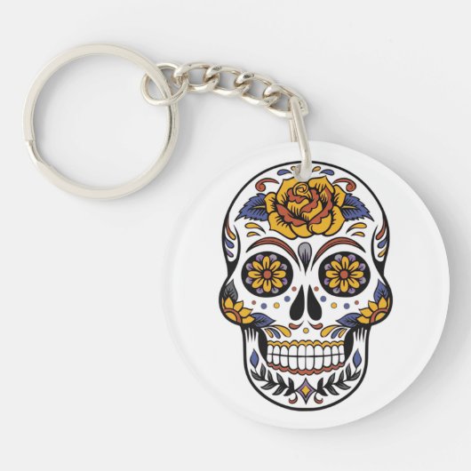 Mexicaanse Sleutelhanger Halloween Mask (Voorkant)