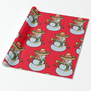 Mexicaanse Sombrero Santa Thunder_Cove Cadeaupapier