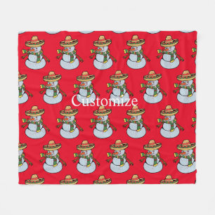 Mexicaanse Sombrero Santa Thunder_Cove Fleece Deken