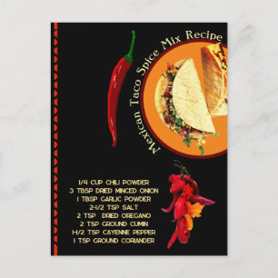 Mexicaanse specerijmix Briefkaart