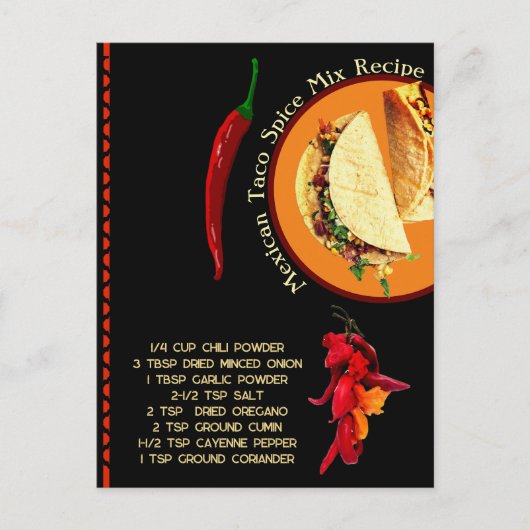 Mexicaanse specerijmix Briefkaart (Voorkant)