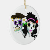 Mexicaanse spiraalvormige schedel keramisch ornament (Rechts)