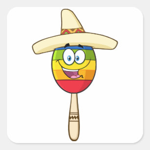 Mexicaanse Stickers Maraca