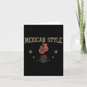 Mexicaanse stijl boksarend met een slangensymbool kaart