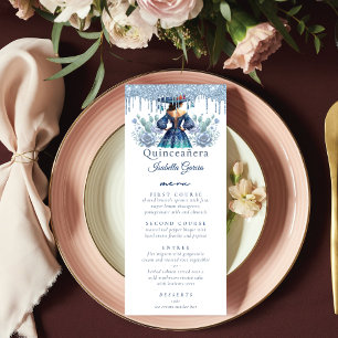 Mexicaanse stijl Quinceañera Royal Blue Menu