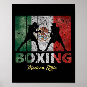 Mexicaanse stijlboxing poster