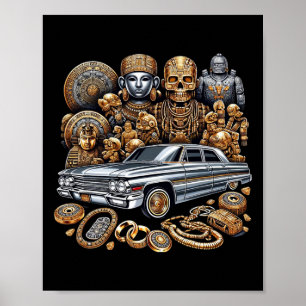 Mexicaanse straatcultuur Lowrider Latino Cinco de Poster