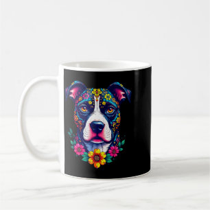 Mexicaanse Suiker Schedel Pitbull Hond Dia De Muer Koffiemok