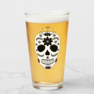 Mexicaanse suikerriet zwarte rok en wit glas