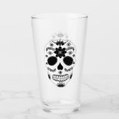 Mexicaanse suikerriet zwarte rok en wit glas (Voorkant)