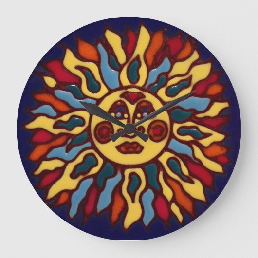 Mexicaanse Sun Clock Grote Klok (Voorkant)