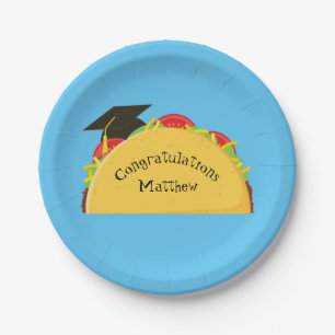 Mexicaanse Taco Fiesta Graduation Party Papieren Bordje