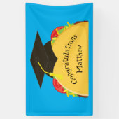 Mexicaanse Taco Fiesta Graduation Party Spandoek (Verticaal)
