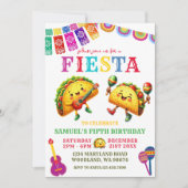 Mexicaanse Taco Fiesta verjaardagsfeest Kaart (Voorkant)