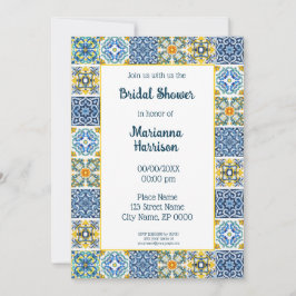 Mexicaanse Talavera Design Bridal Shower Kaart