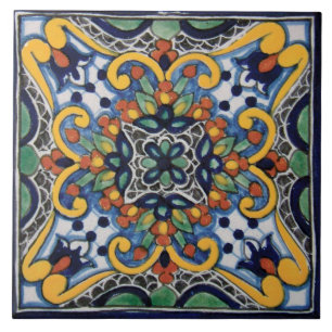 Mexicaanse Talavera Design Ceramic Photo Tile Tegeltje