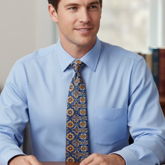 Mexicaanse Talavera-Tegel Pottery Fiesta Spaans Stropdas