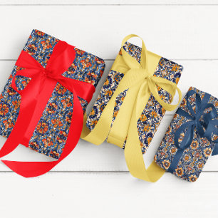 Mexicaanse Talavera-tegel Spaanse Fiesta Inpakpapier Vel