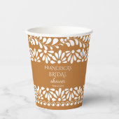 Mexicaanse talavera terracotta vrijgezellenfeest m papieren bekers (Voorkant)