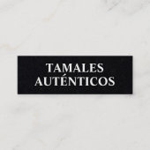 Mexicaanse Tamales Mini Visitekaartje (Voorkant)