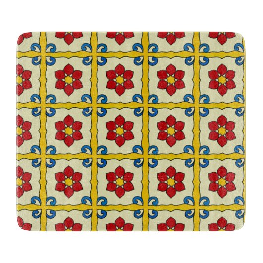 Mexicaanse Tegel stijl Snijplank (Voorkant)