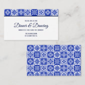 Mexicaanse tegelreceptie informatiekaartje (Voorkant / Achterkant)