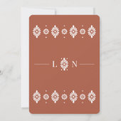 Mexicaanse Terra Cotta Red de data Kaart (Achterkant)