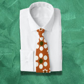 Mexicaanse terracotta bloemen stropdas