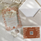 Mexicaanse Terracotta Talavera bruiloft Acryl Uitnodigingen