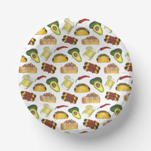 Mexicaanse Tex Mex Food Taco Enchilada Chimichanga Papieren Kommen