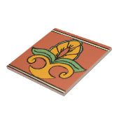 Mexicaanse Tile Style Country Fleur De Lis Tegeltje (Zijkant)