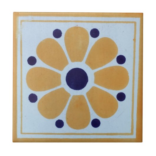 Mexicaanse Tiles Hand Painted Backsplash 8 Tegeltje (Voorkant)