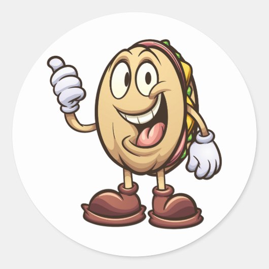 Mexicaanse torta ronde sticker (Voorkant)