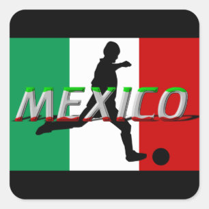 Mexicaanse trekkers vierkante sticker