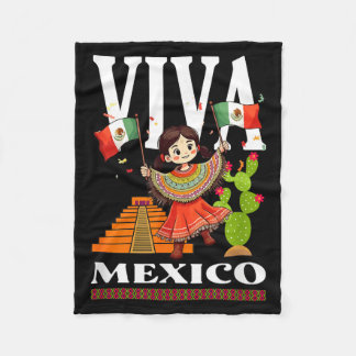 Mexicaanse trots vlag Mexico wortels erfgoed Mexic Fleece Deken