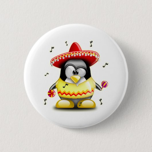 Mexicaanse tux ronde button 5,7 cm (Voorkant)