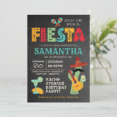 Mexicaanse uitnodiging voor Fiesta Birthday Party (Staand voorkant)