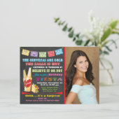 Mexicaanse uitnodiging voor Fiesta Birthday Party (Staand voorkant)
