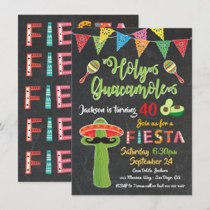 Mexicaanse uitnodiging voor Fiesta Birthday Party