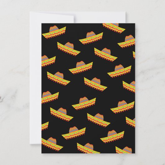 Mexicaanse uitnodiging voor Fiesta Post Wedding Fi (Achterkant)