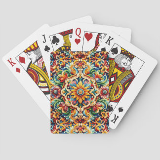 Mexicaanse villa pokerkaarten